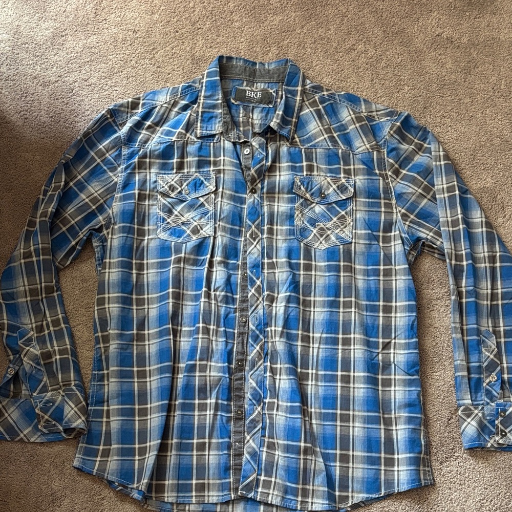 BKE Plaid Men's Shirt
